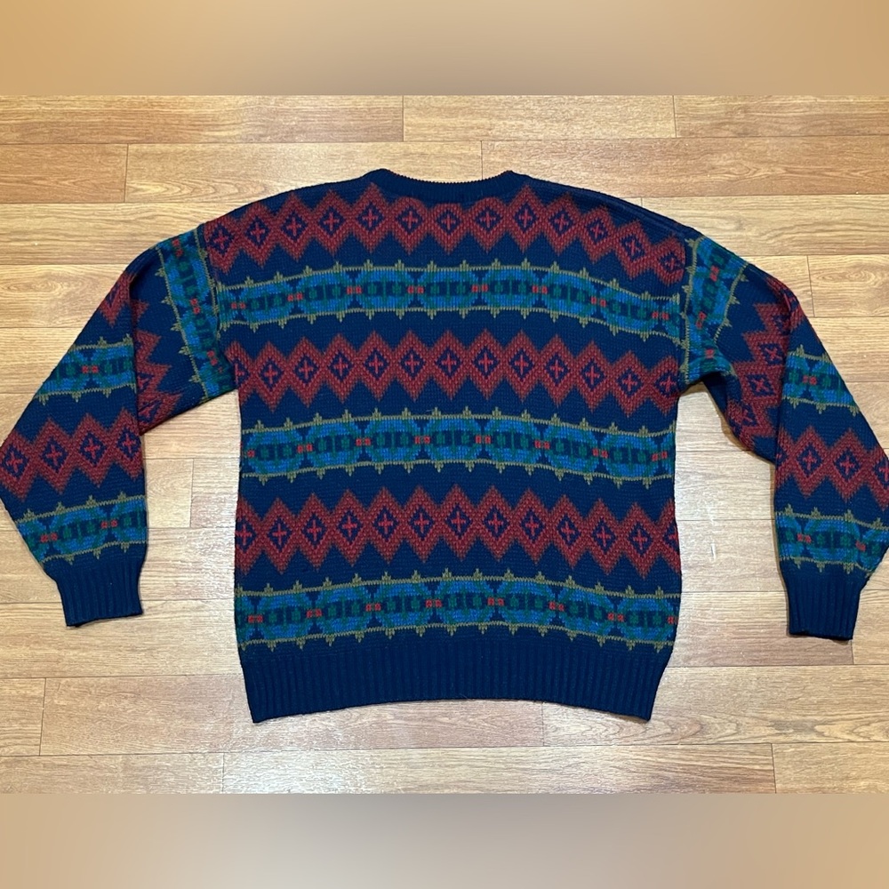 Vintage 90s Trend Basic Geometric Pattern Acrylic… - image 5